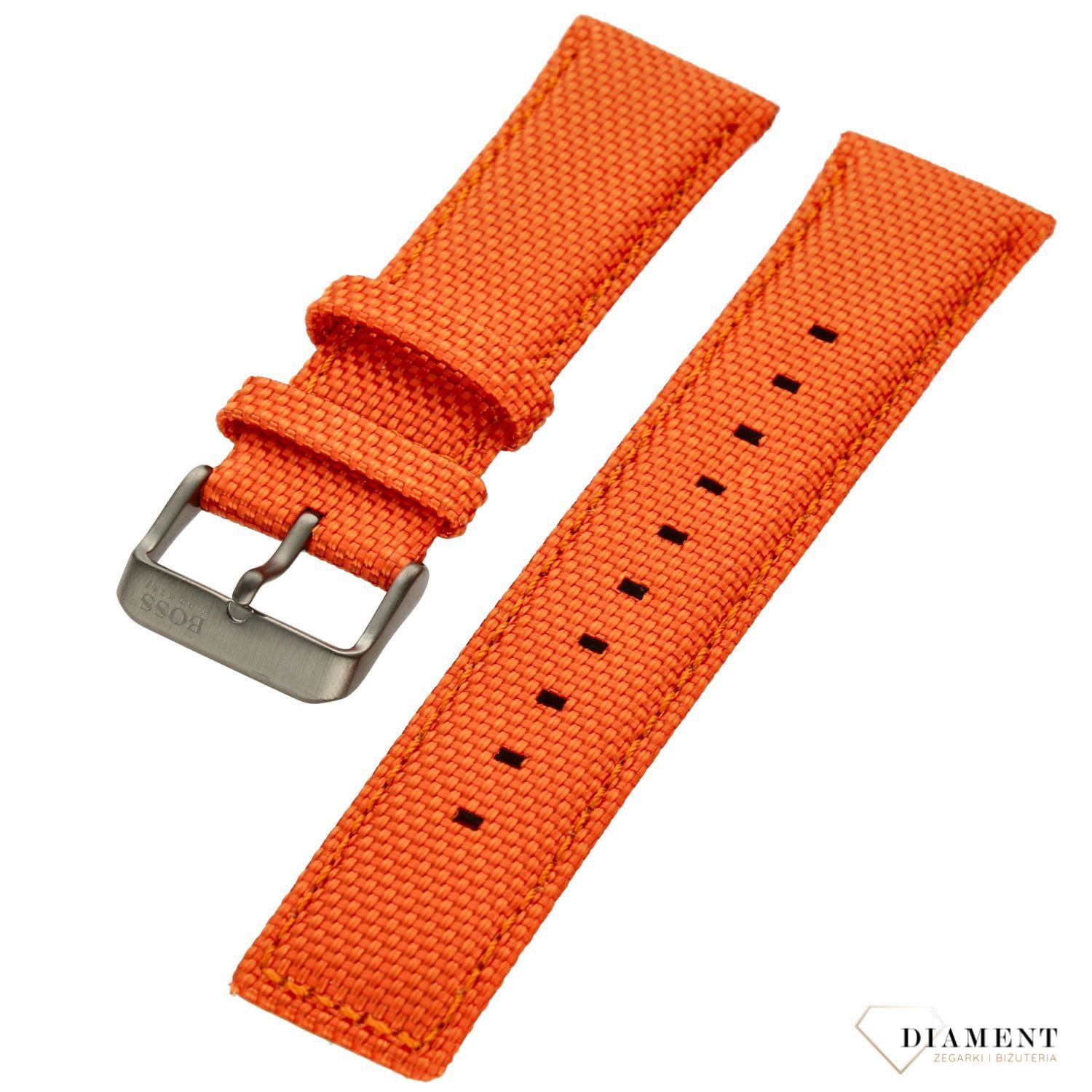 Pasek do zegarka Hugo Boss- pomarańczowy 24mm.jpg